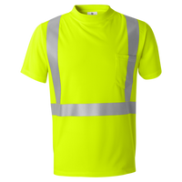 Kishigo Unisex High-Performance Microfiber T-Shirt, Lime, Front view
