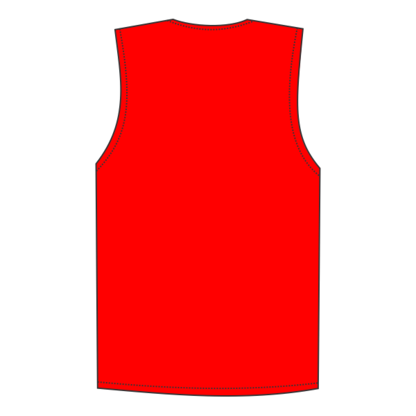 Kishigo Unisex Single Pocket Zipper Mesh Class 2 Vest, Fluorescent Red (1719), Back view
