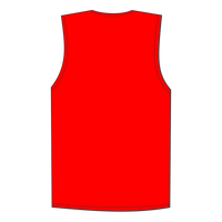 Kishigo Unisex Single Pocket Zipper Mesh Class 2 Vest, Fluorescent Red (1719), Back view