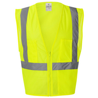 Kishigo Unisex Ultra-Cool™ Mesh Vest with Pockets, Orange, Front view