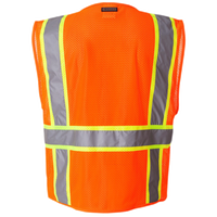 Kishigo Unisex Ultra-Cool™ Multi-Pocket Vest, Orange, Back view