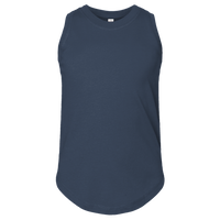 LAT Girls' Relaxed Fine Jersey Tank, Denim, Front view