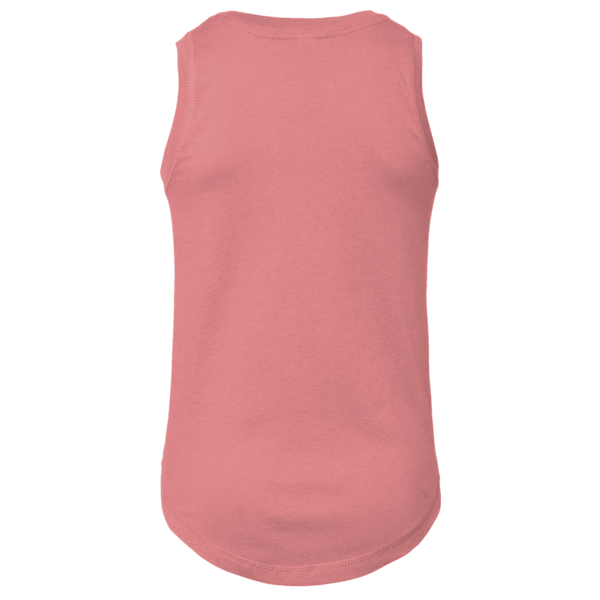 LAT Girls' Relaxed Fine Jersey Tank, Mauvelous, Back view