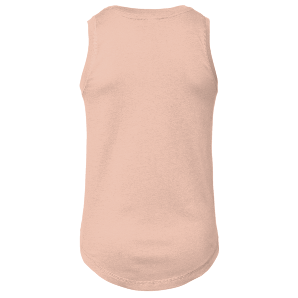 LAT Girls' Relaxed Fine Jersey Tank, Peachy, Back view