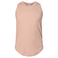 LAT Girls' Relaxed Fine Jersey Tank, Peachy, Front view