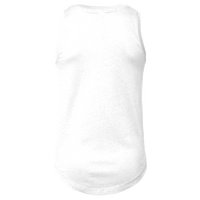 LAT Girls' Relaxed Fine Jersey Tank, White, Back view