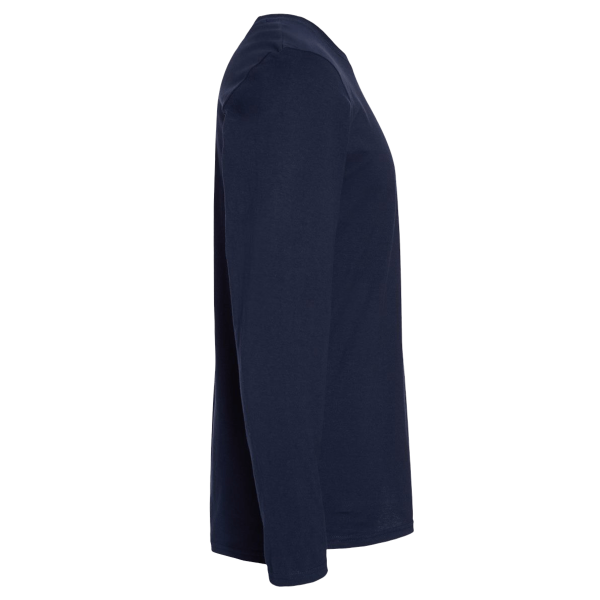LAT Men's Fine Jersey Long Sleeve Tee, Navy / Navy, Right Sleeve view