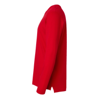 LAT Men's Fine Jersey Long Sleeve Tee, Red / Red, Left Sleeve view