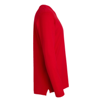 LAT Men's Fine Jersey Long Sleeve Tee, Red / Red, Right Sleeve view