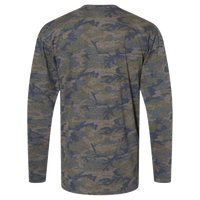 LAT Men's Fine Jersey Long Sleeve Tee, Vintage Camo / Vintage Camo, Back view