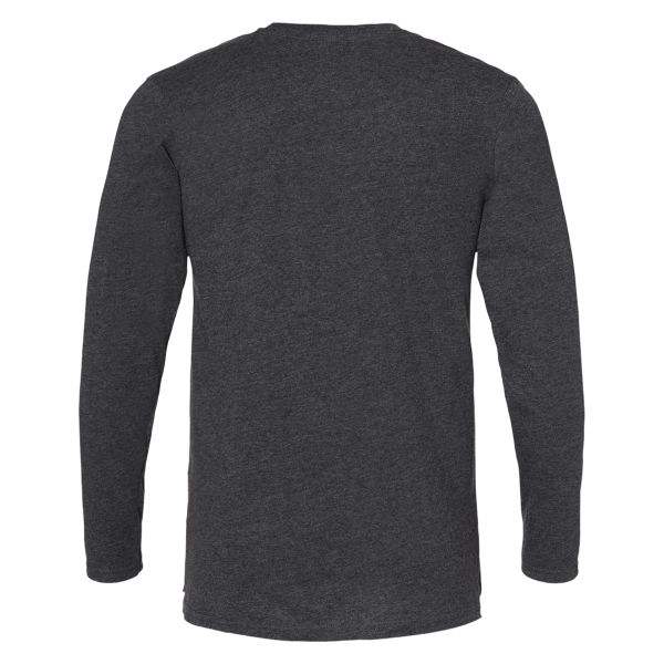 LAT Men's Fine Jersey Long Sleeve Tee, Vintage Smoke / Vintage Smoke, Back view