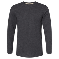 LAT Men's Fine Jersey Long Sleeve Tee, Vintage Smoke / Vintage Smoke, Front view