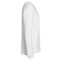LAT Men's Fine Jersey Long Sleeve Tee, White / White, Right Sleeve view