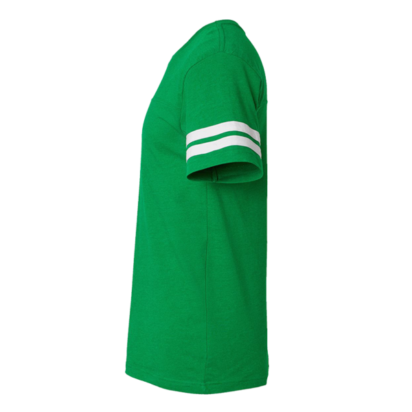 LAT Men's Football Fine Jersey Tee, Vintage Green / White, Left Sleeve view