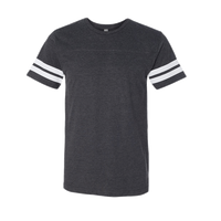 LAT Men's Football Fine Jersey Tee, Vintage Smoke / White, Front view