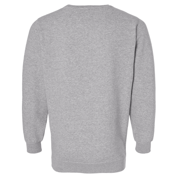 LAT Unisex Elevated Fleece Crewneck Sweatshirt, Heather, Back view