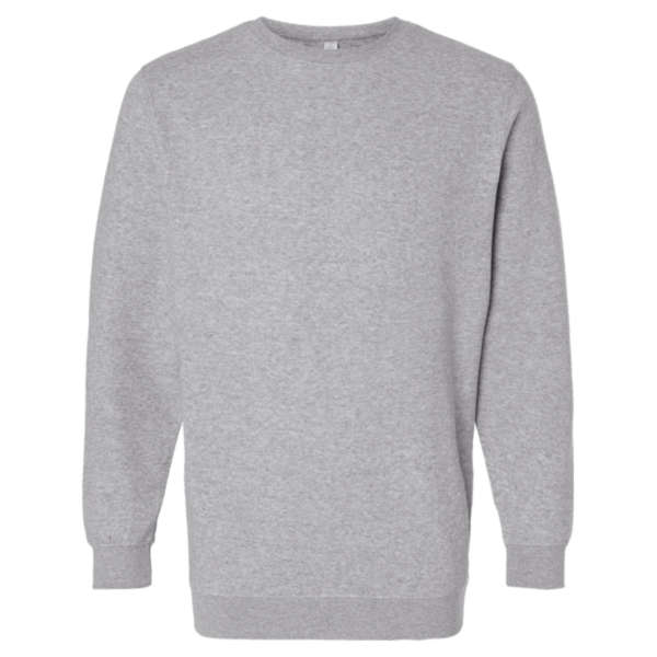 LAT Unisex Elevated Fleece Crewneck Sweatshirt, Heather, Front view
