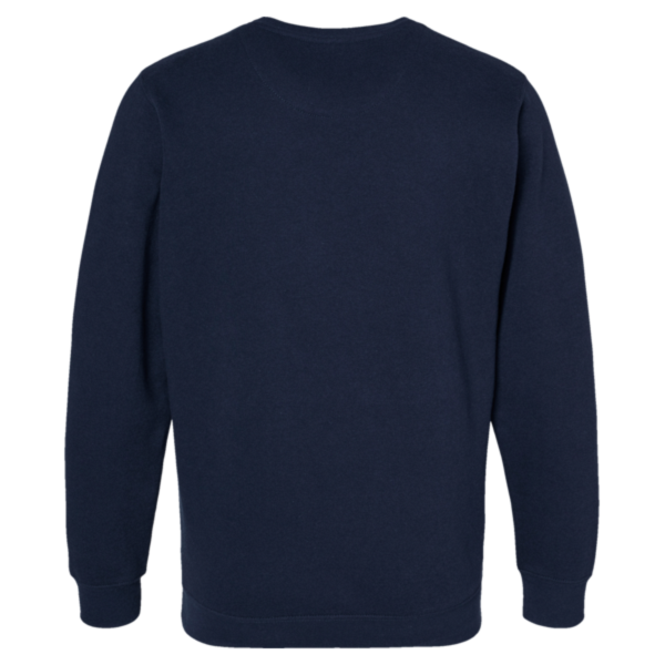 LAT Unisex Elevated Fleece Crewneck Sweatshirt, Navy, Back view
