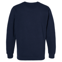 LAT Unisex Elevated Fleece Crewneck Sweatshirt, Navy, Back view