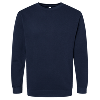 LAT Unisex Elevated Fleece Crewneck Sweatshirt, Navy, Front view