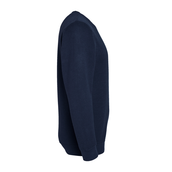 LAT Unisex Elevated Fleece Crewneck Sweatshirt, Navy, Right Sleeve view