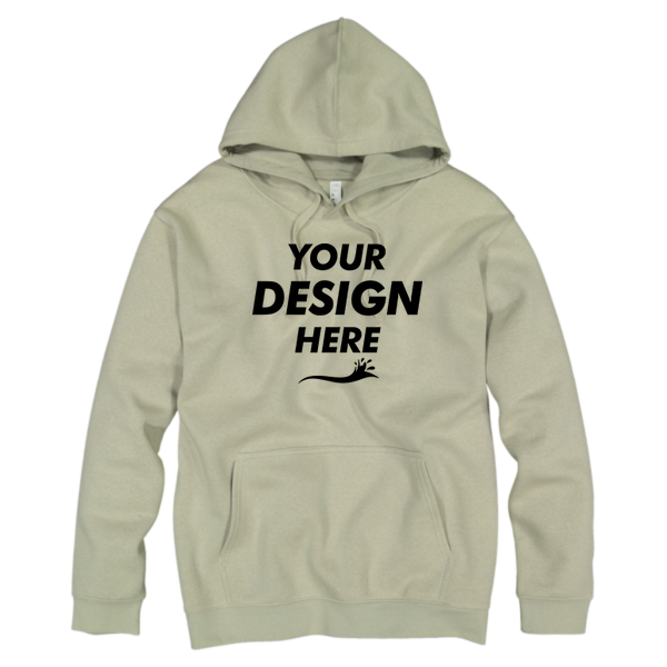 LAT Unisex Elevated Fleece Hoodie Sweatshirt, Hazel, Front view, Mockup