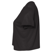 LAT Women's Boxy Tee, Black Leopard, Left Sleeve view
