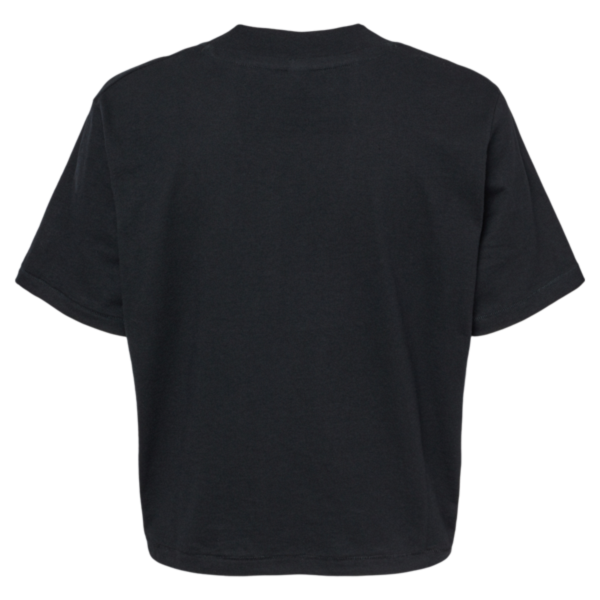 LAT Women's Boxy Tee, Blended Black, Back view