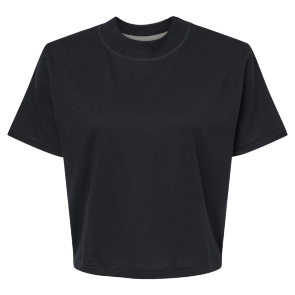 LAT Women's Boxy Tee, Blended Black, Front view