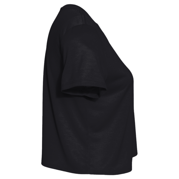 LAT Women's Boxy Tee, Blended Black, Right Sleeve view