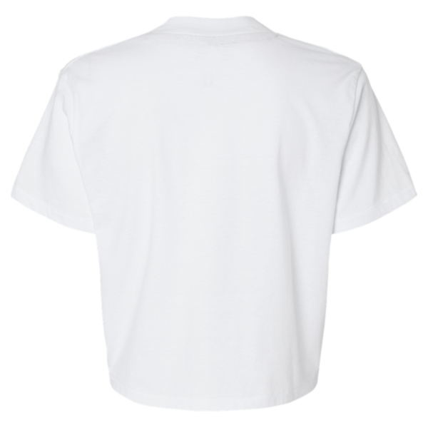 LAT Women's Boxy Tee, Blended White, Back view
