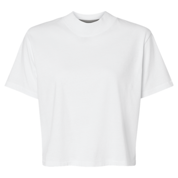 LAT Women's Boxy Tee, Blended White, Front view