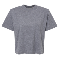 LAT Women's Boxy Tee, Granite Heather, Front view