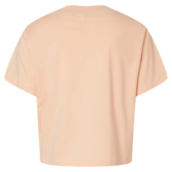 LAT Women's Boxy Tee, Peachy, Back view