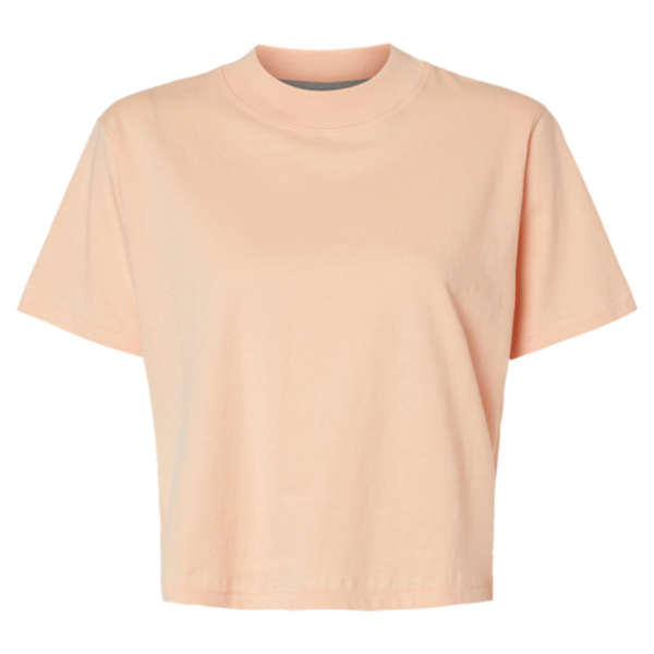 LAT Women's Boxy Tee, Peachy, Front view