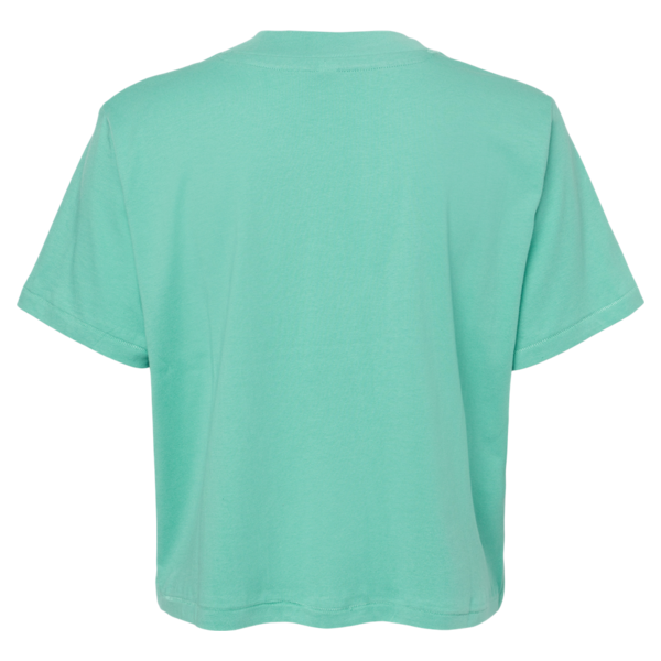 LAT Women's Boxy Tee, Saltwater, Back view