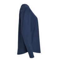 LAT Women's Fine Jersey Long Sleeve Tee, Denim, Right Sleeve view