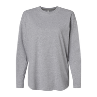 LAT Women's Fine Jersey Long Sleeve Tee, Heather, Front view