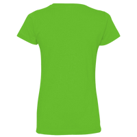 LAT Women's Fine Jersey Tee, Apple / Apple, Back view
