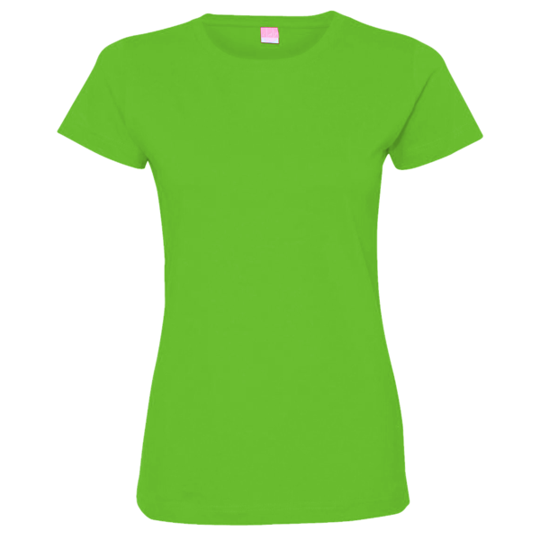 LAT Women's Fine Jersey Tee, Apple / Apple, Front view