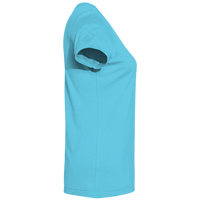LAT Women's Fine Jersey Tee, Aqua / Aqua, Right Sleeve view
