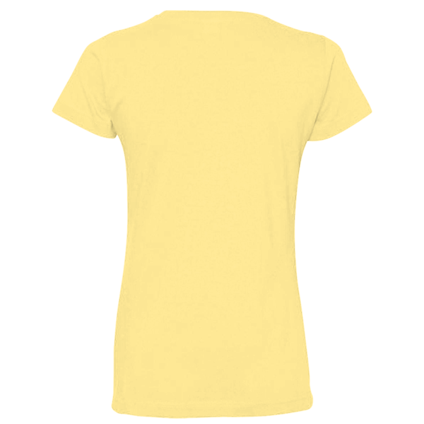 LAT Women's Fine Jersey Tee, Butter / Butter, Back view
