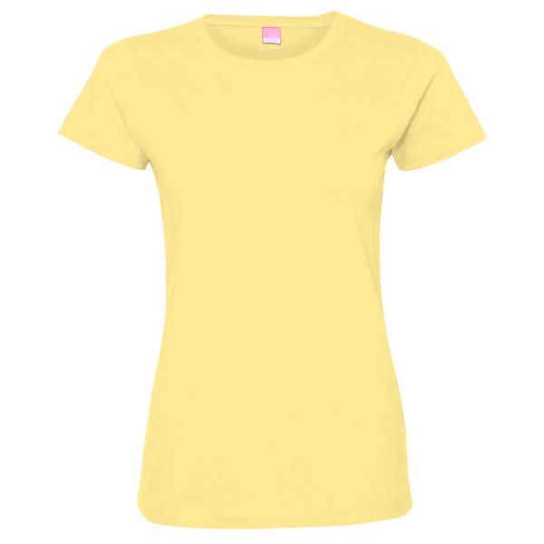 LAT Women's Fine Jersey Tee, Butter / Butter, Front view