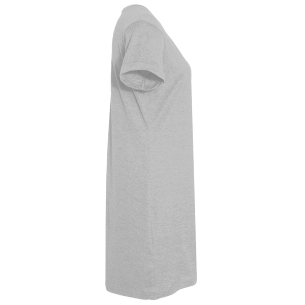 LAT Women's Fine Jersey V-Neck Coverup, Heather, Right Sleeve view