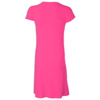 LAT Women's Fine Jersey V-Neck Coverup, Hot Pink, Back view