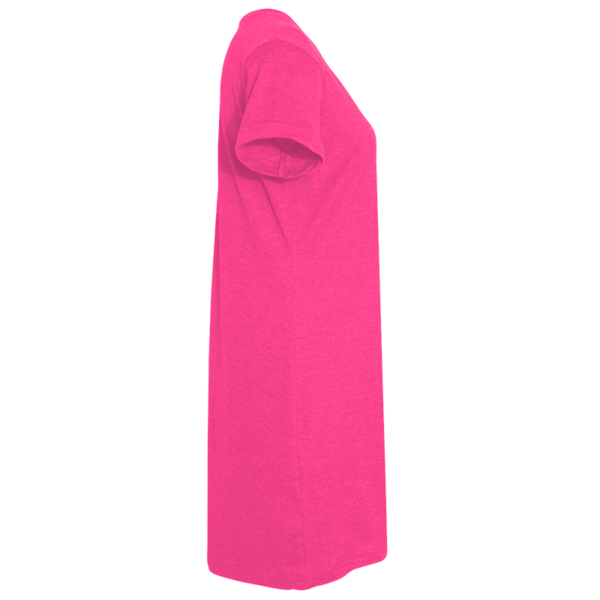 LAT Women's Fine Jersey V-Neck Coverup, Hot Pink, Right Sleeve view