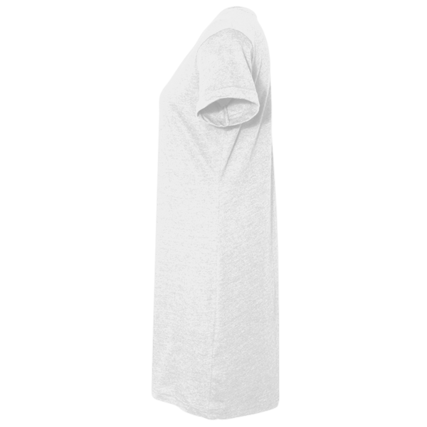 LAT Women's Fine Jersey V-Neck Coverup, White, Left Sleeve view