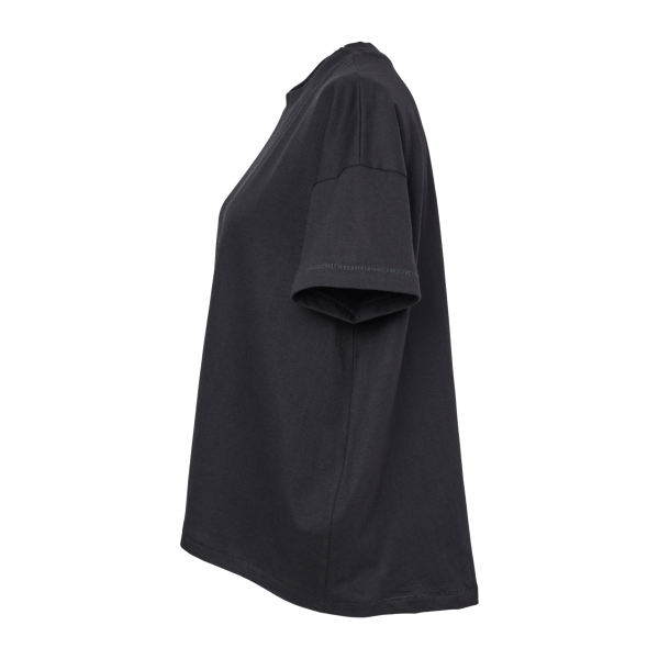 LAT Women's Hi-Lo Tee, Black, Left Sleeve view