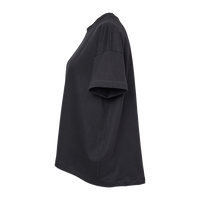 LAT Women's Hi-Lo Tee, Black, Left Sleeve view