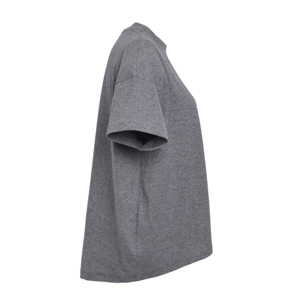 LAT Women's Hi-Lo Tee, Granite Heather, Right Sleeve view